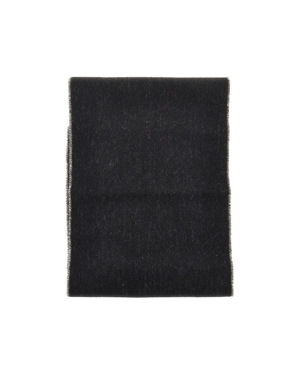 Vivienne Westwood Black Single Orb Double-Face Wool Scarf