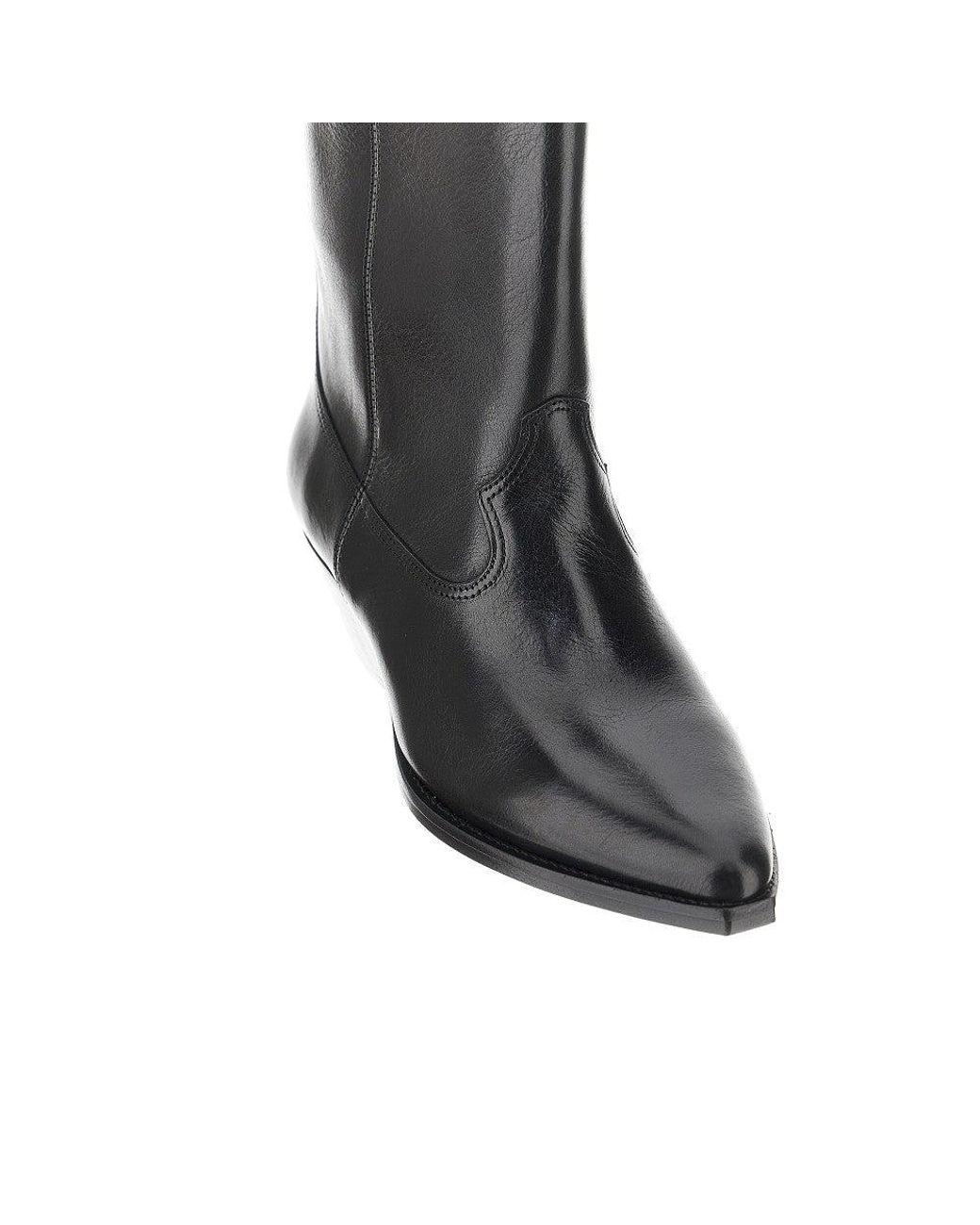 Isabel Marant Black 'Duerto' Leather Boots