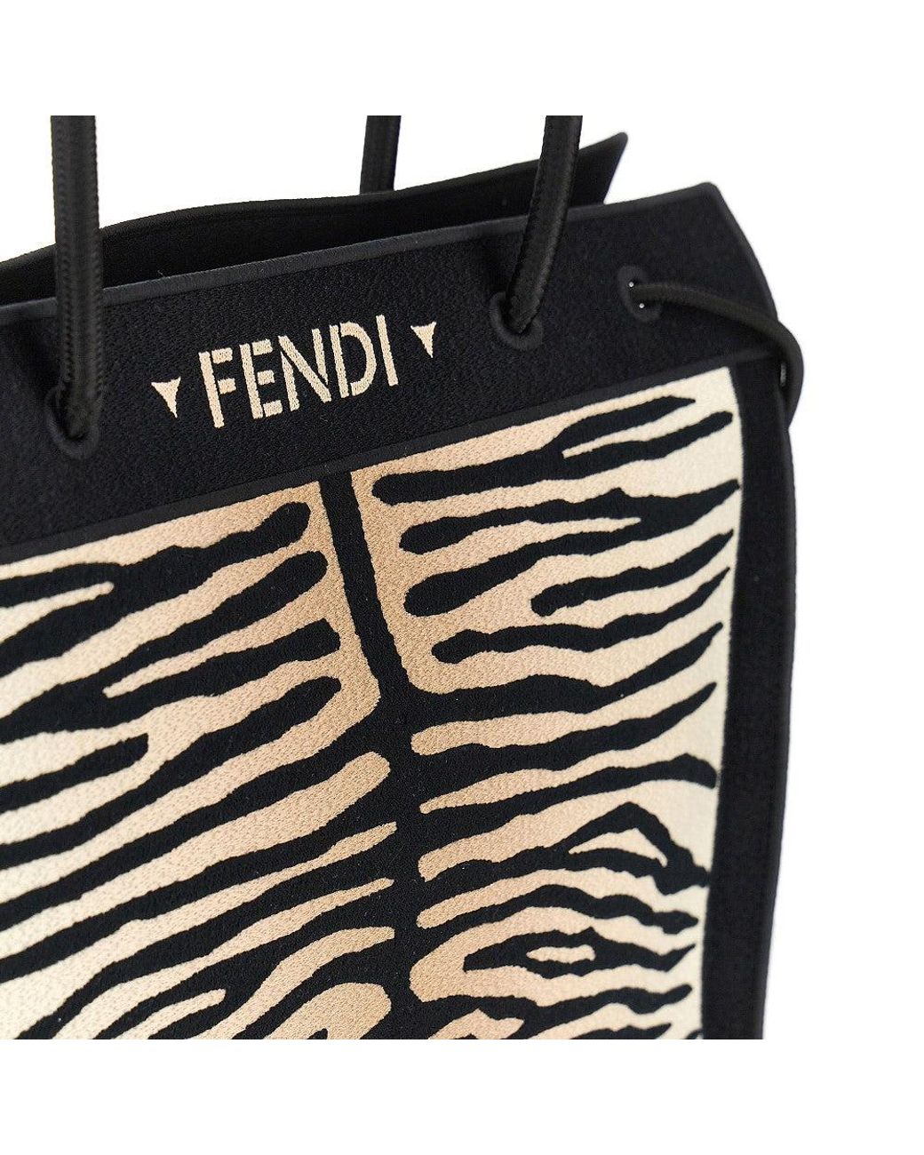 Fendi Black Large Magic' Shopping Bag