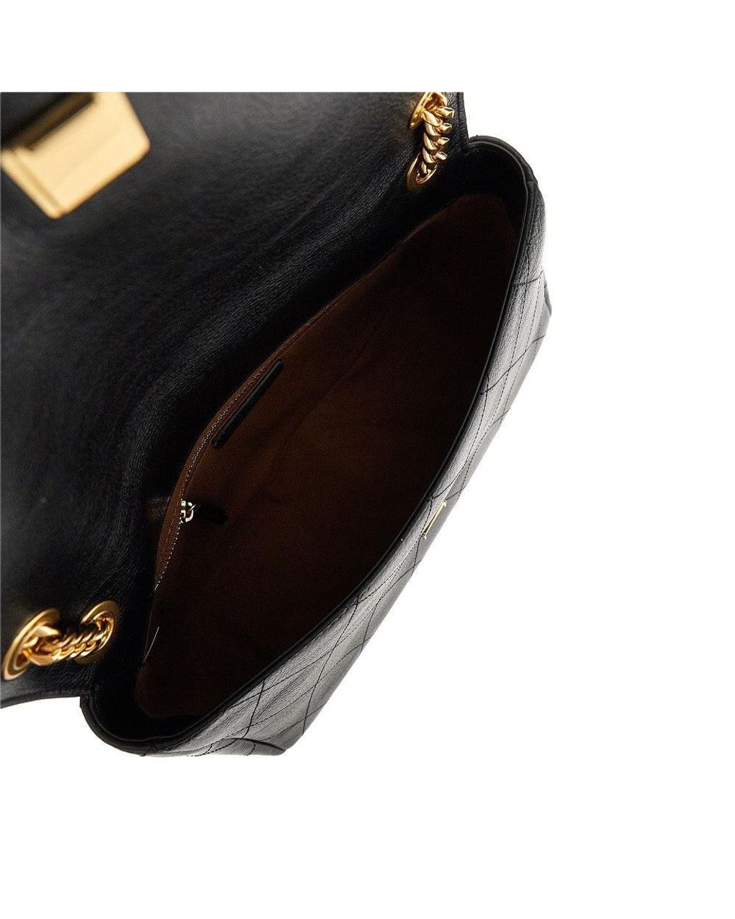 Tory Burch Black 'Charlie' Quilted Leather Bag