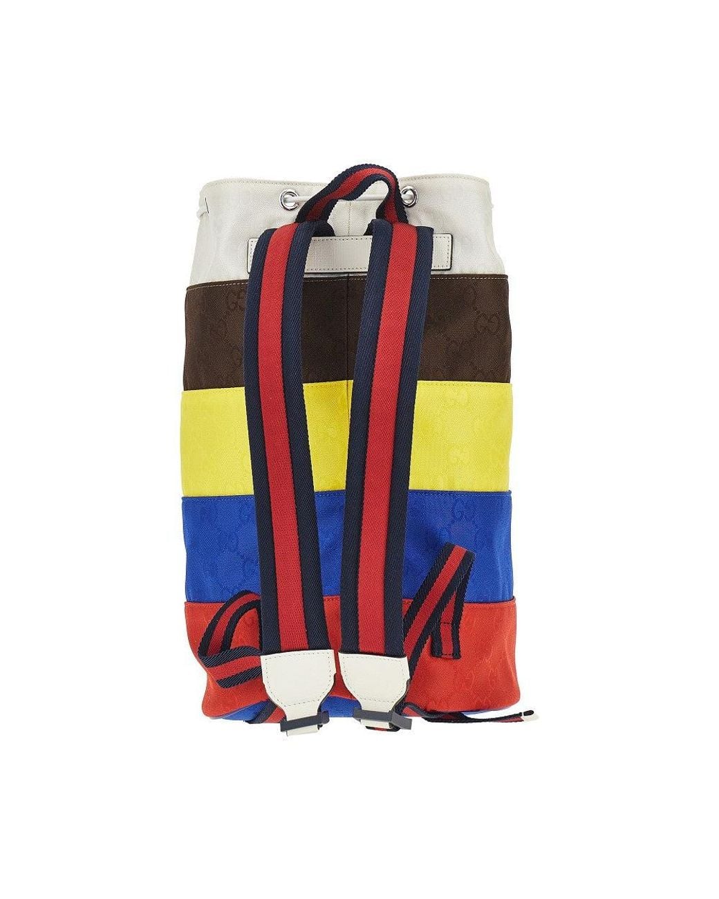 Gucci Multicolor Multicoloured Gg Nylon Backpack