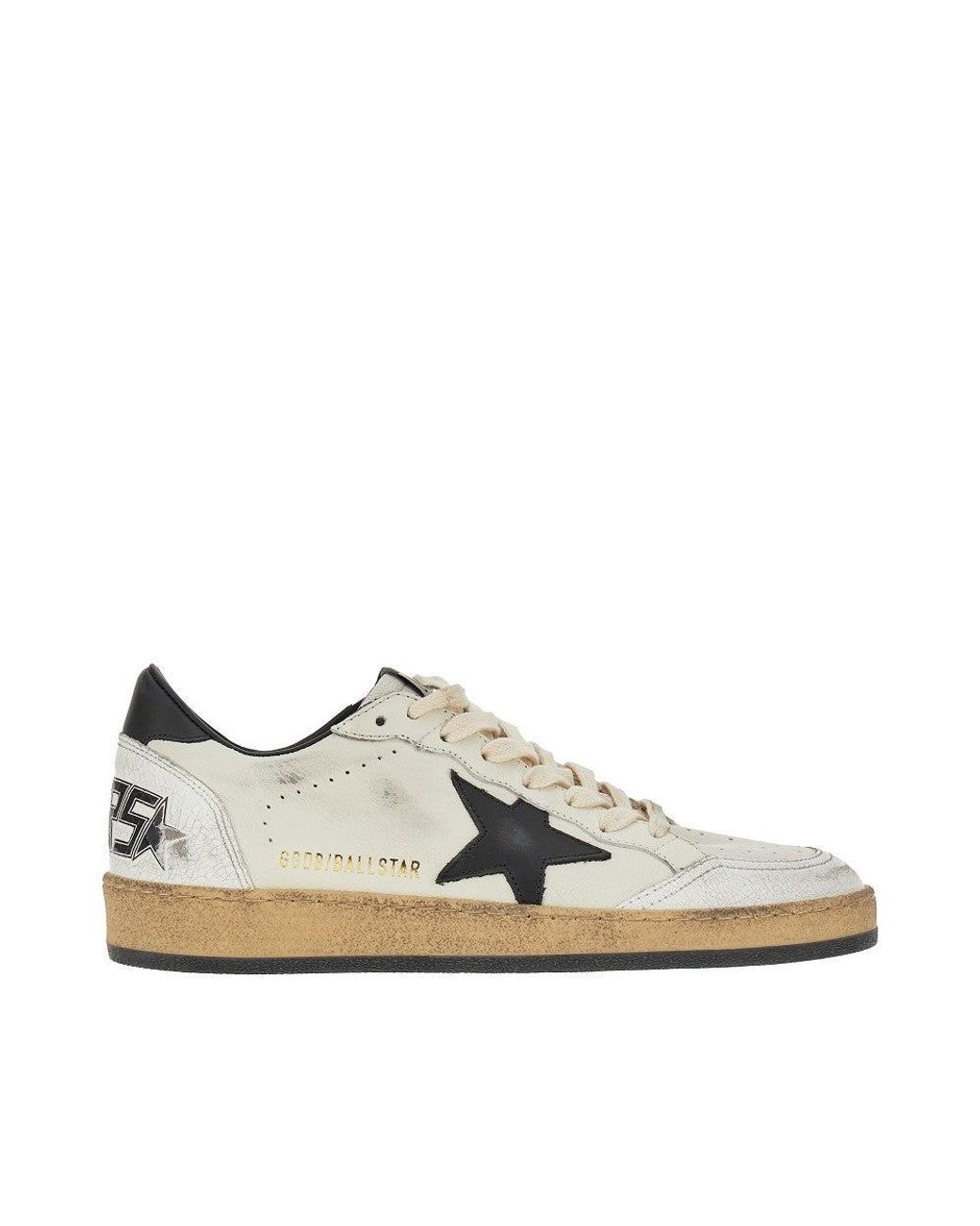 Golden Goose Deluxe Brand Brown 'Ballstar' Leather Sneakers for men