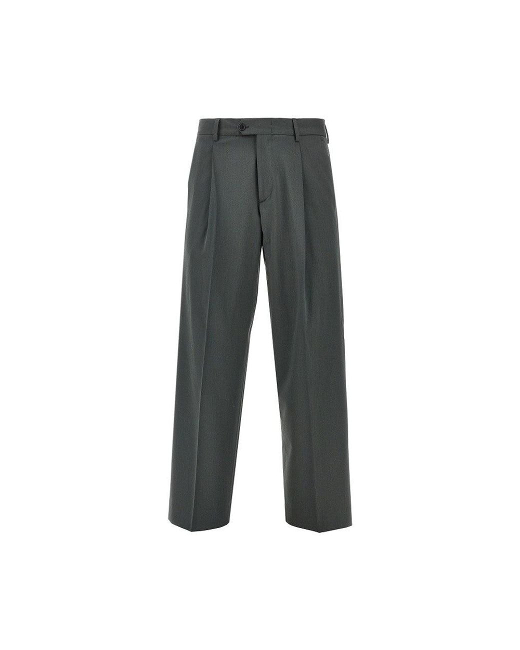BRERAS Milano Gray 'Orazio' Pants With Dart for men
