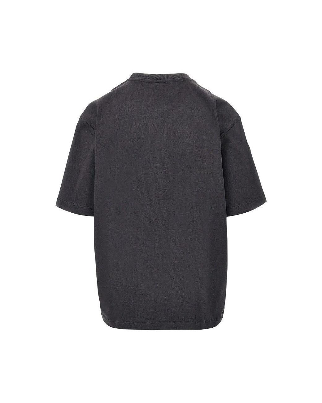Ganni Black 'Forest Teddy' Print Relaxed Fit T-Shirt