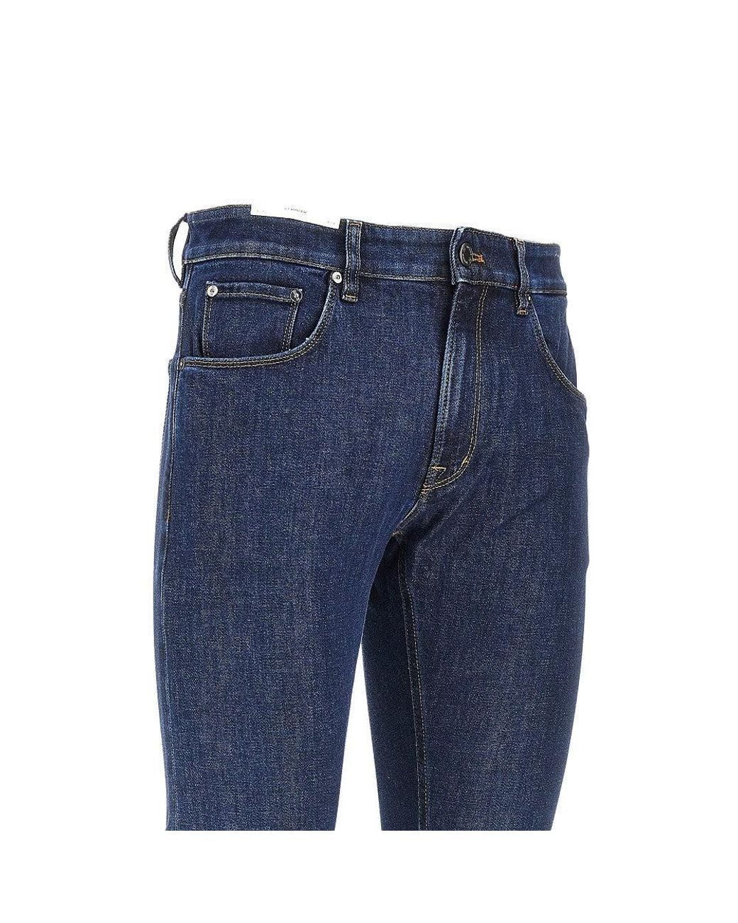 PT Torino Blue 'Jazz Updated' Five-Pocket Jeans for men