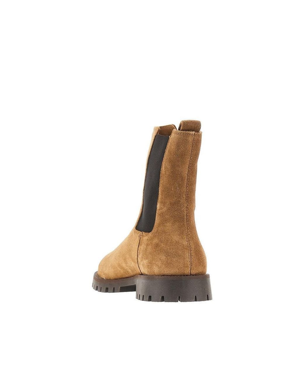 COPENHAGEN Brown Suede Leather Chelsea Boots for men