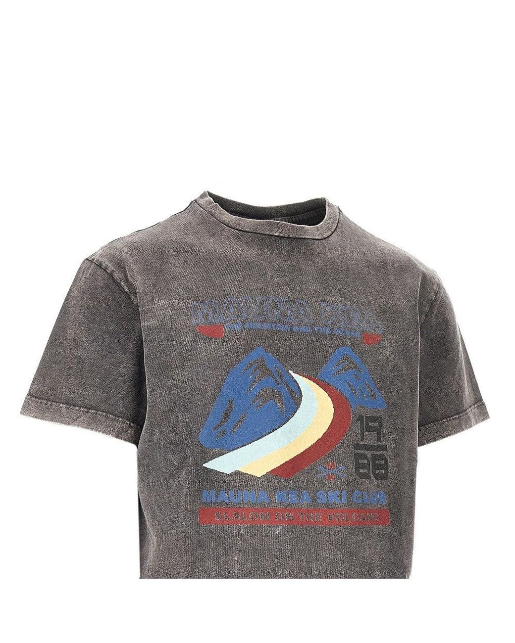 Mauna Kea Gray 'Slalom On The Volcano' T-Shirt for men