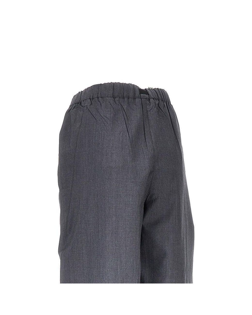 Prada Gray Light Mohair Jogging Pants