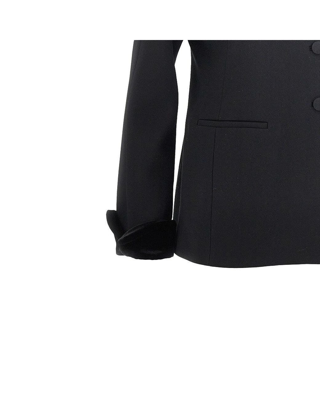 The Row Black 'Jeko' Wool Jacket