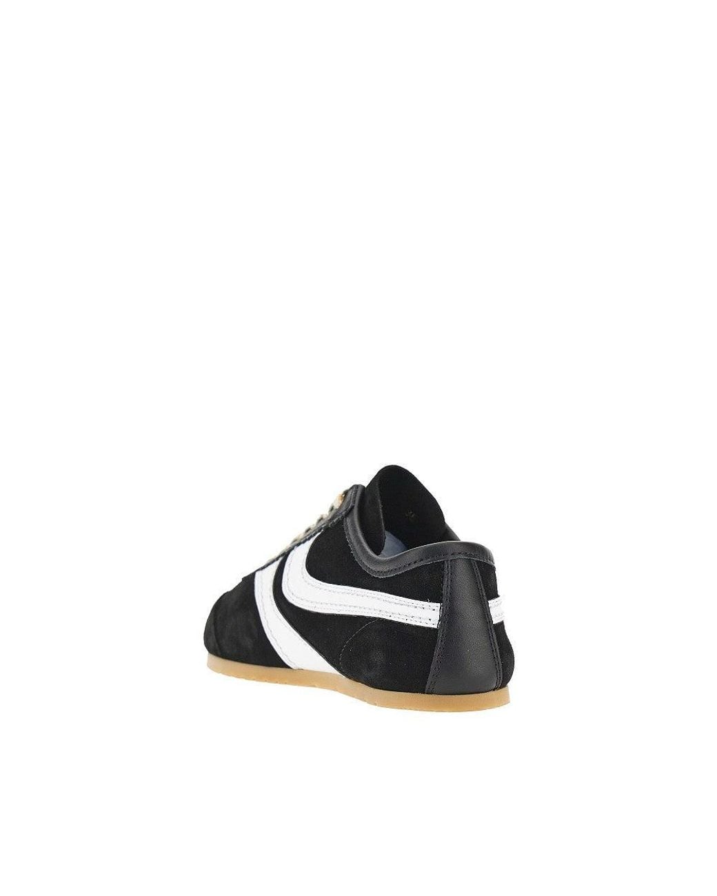 Dries Van Noten Black Suede Leather Sneakers