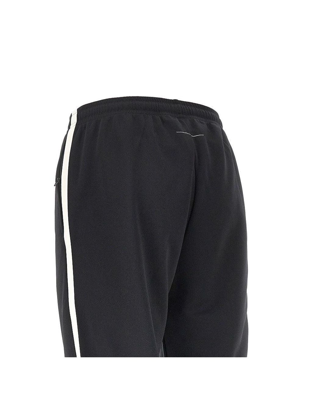 MM6 by Maison Margiela Black Technical Jersey Track Pants for men