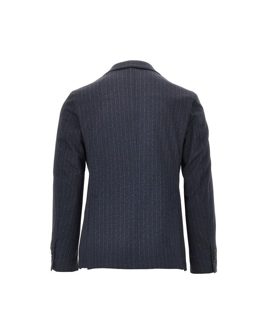 L.b.m. 1911 Blue L. B.M. 1911 Active Uniform Single-Breasted Jacket for men