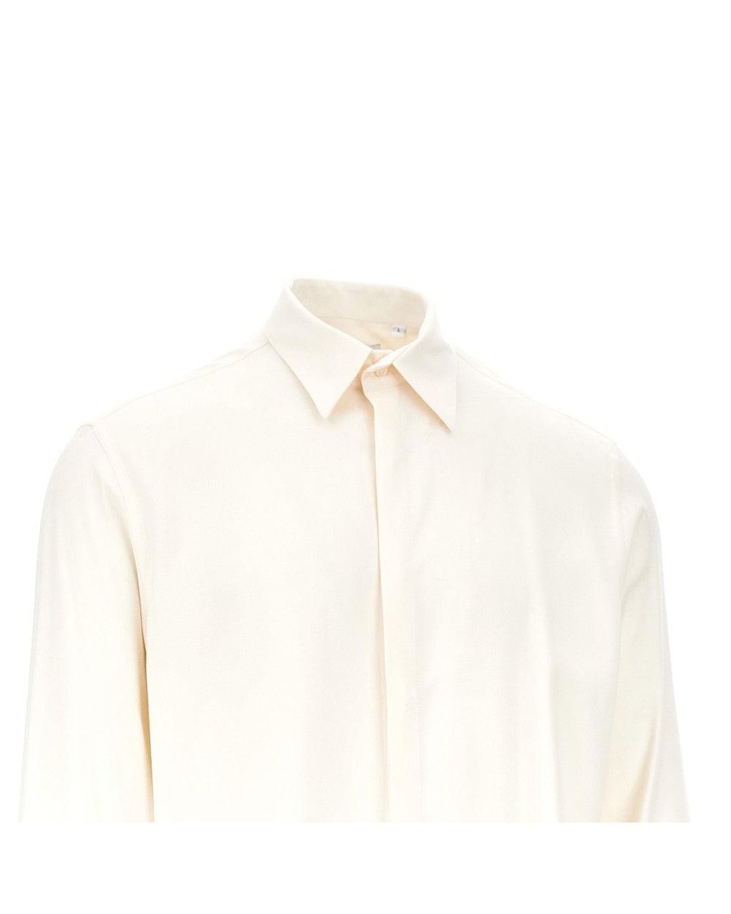 MARSĒM White Viscose Twill Shirt for men