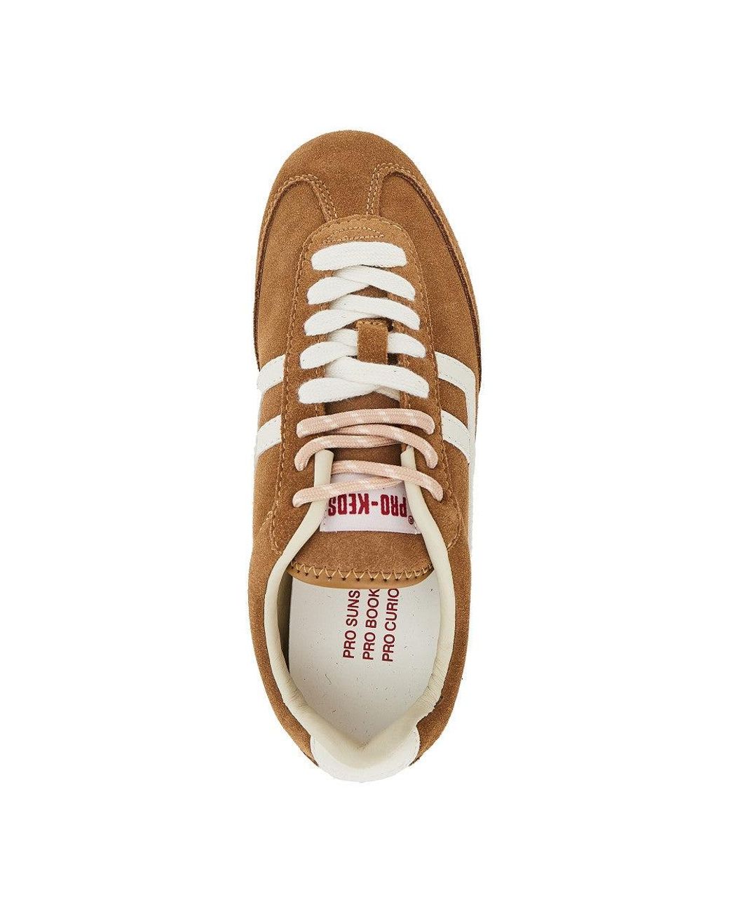 Pro Keds Brown 'Racer 77' Suede Leather Sneakers