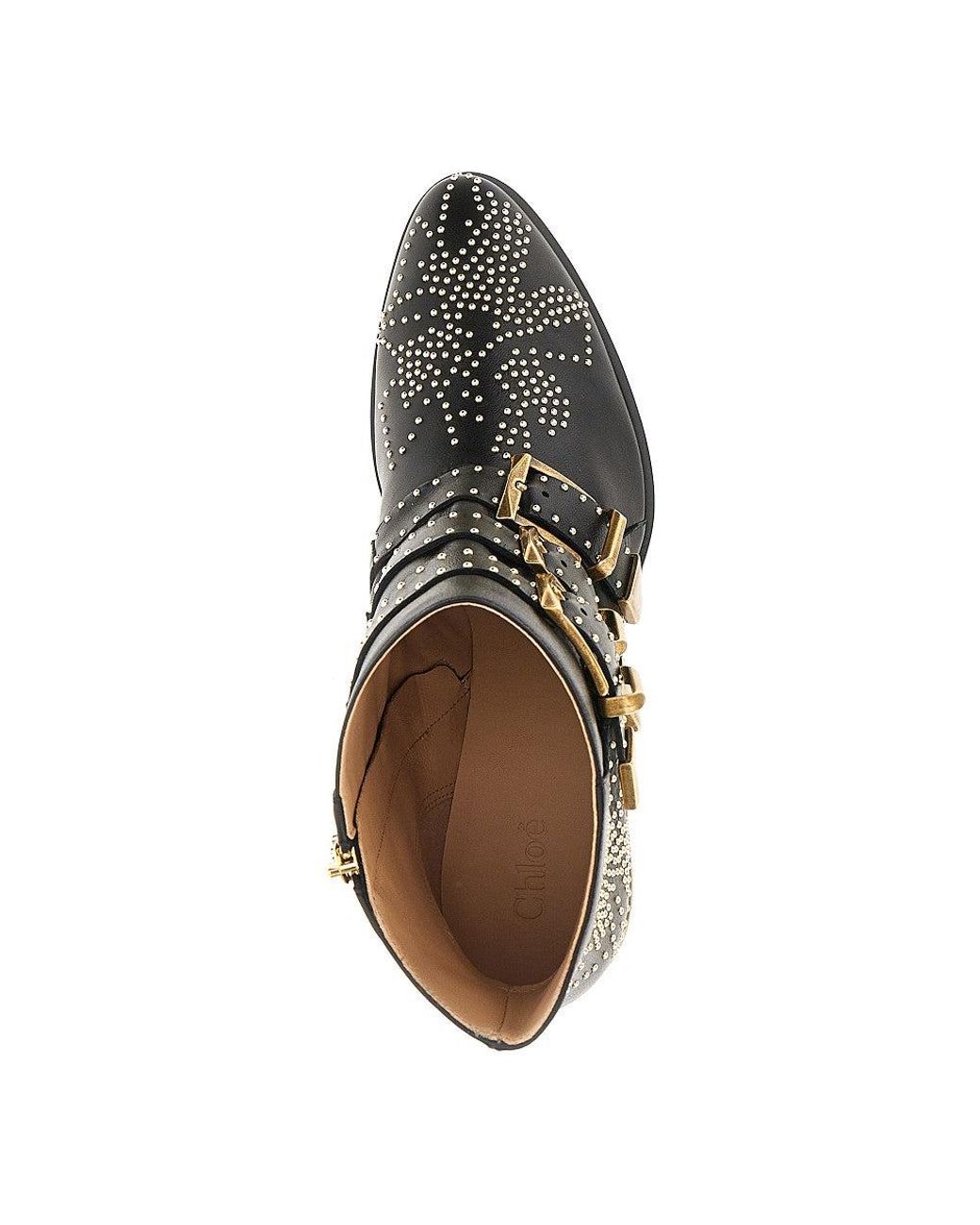 Chloé Brown 'Susan' Leather Ankle Boots