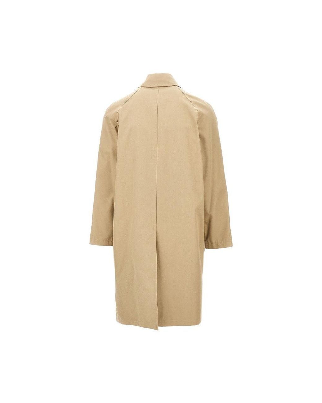 Paltò Natural 'Ugo Bogart' Gabardine Trench Coat for men