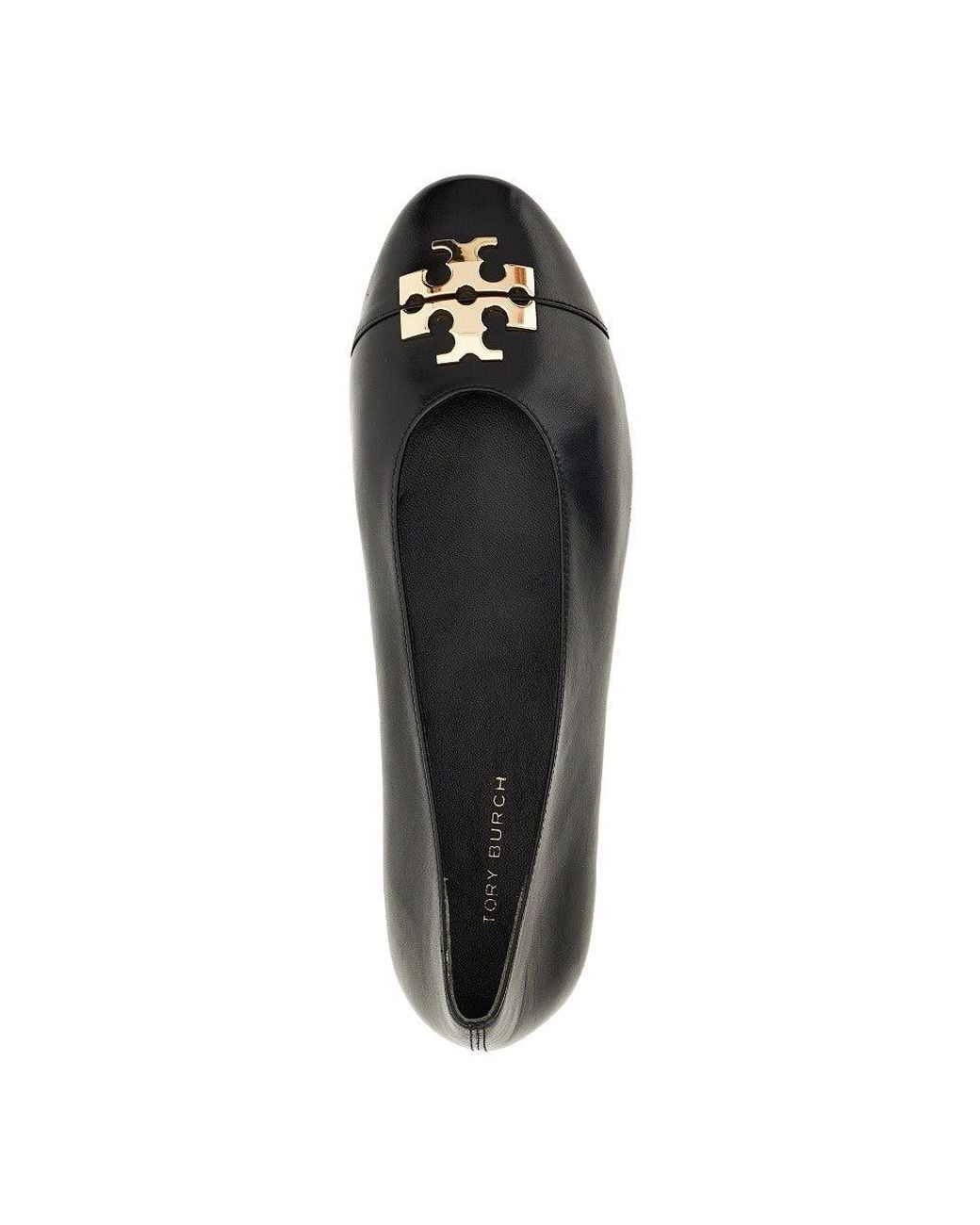 Tory Burch Blue 'Charlie' Nappa Leather Ballerinas