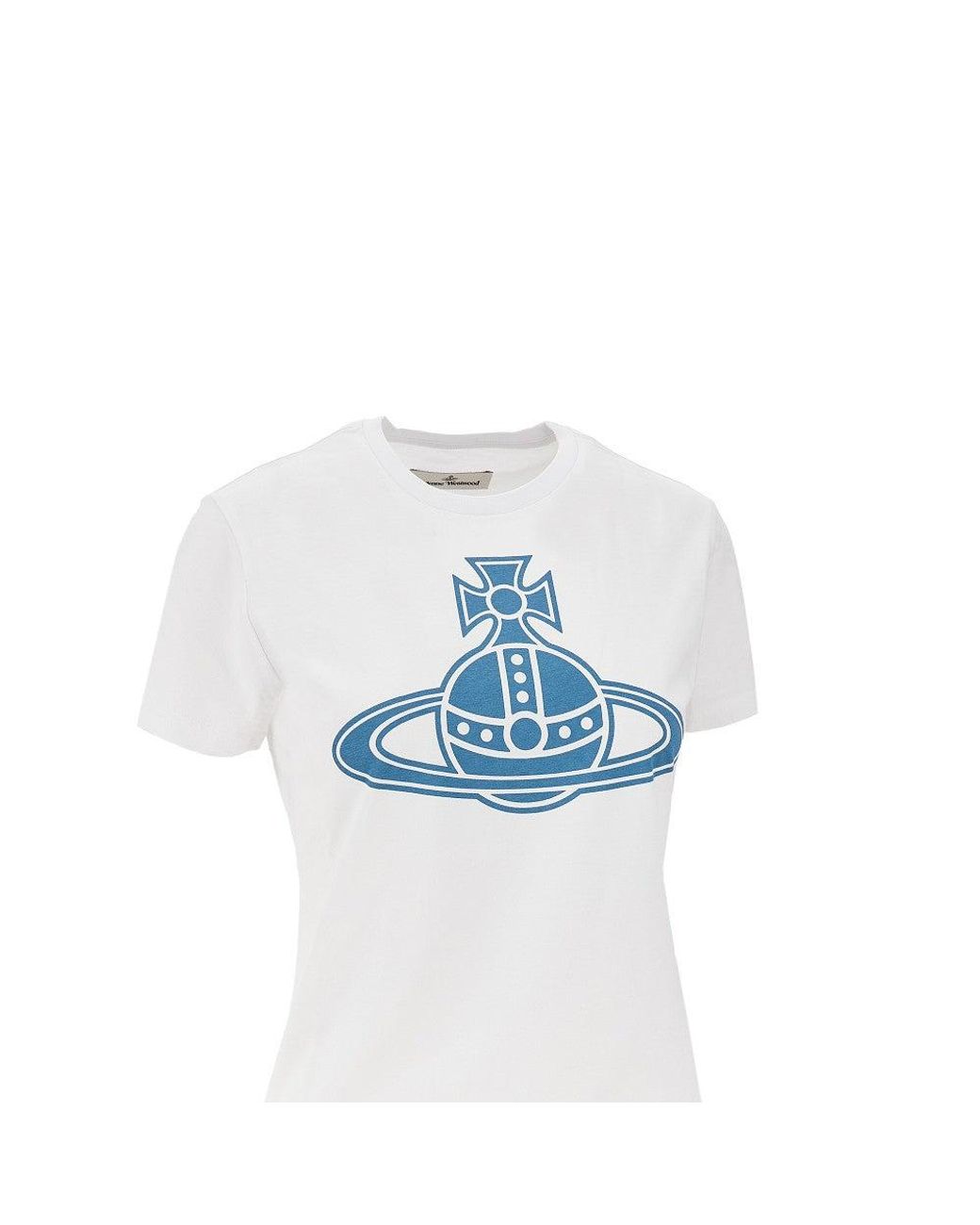 Vivienne Westwood Blue 'Paris Orb Peru' T-Shirt