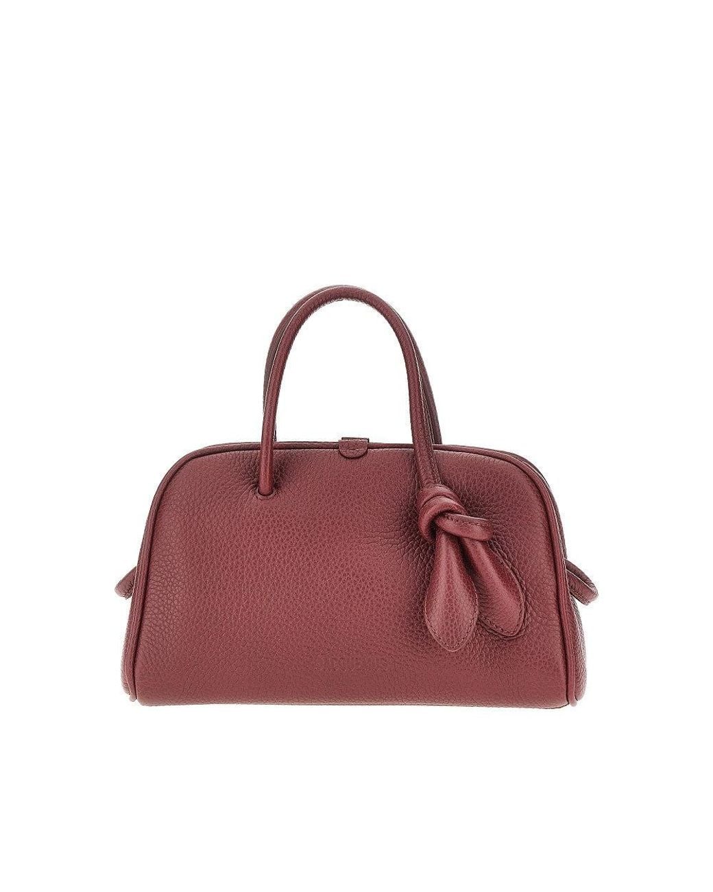 Jacquemus Purple Grained Leather Small 'Turismo' Bag