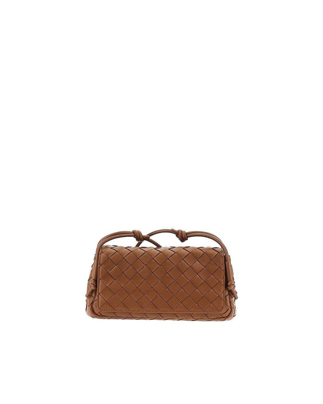 Bottega Veneta Brown 'Notturno' Intrecciato Nappa Leather Pouch