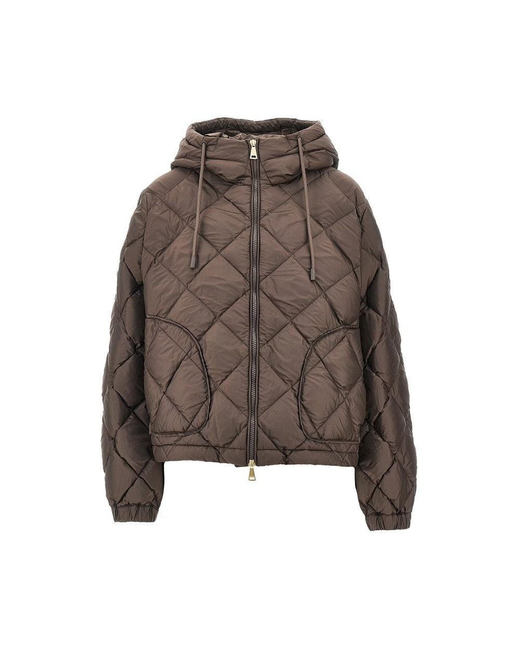 Weekend by Maxmara Brown Anti-Drop Fabric Down Jacket