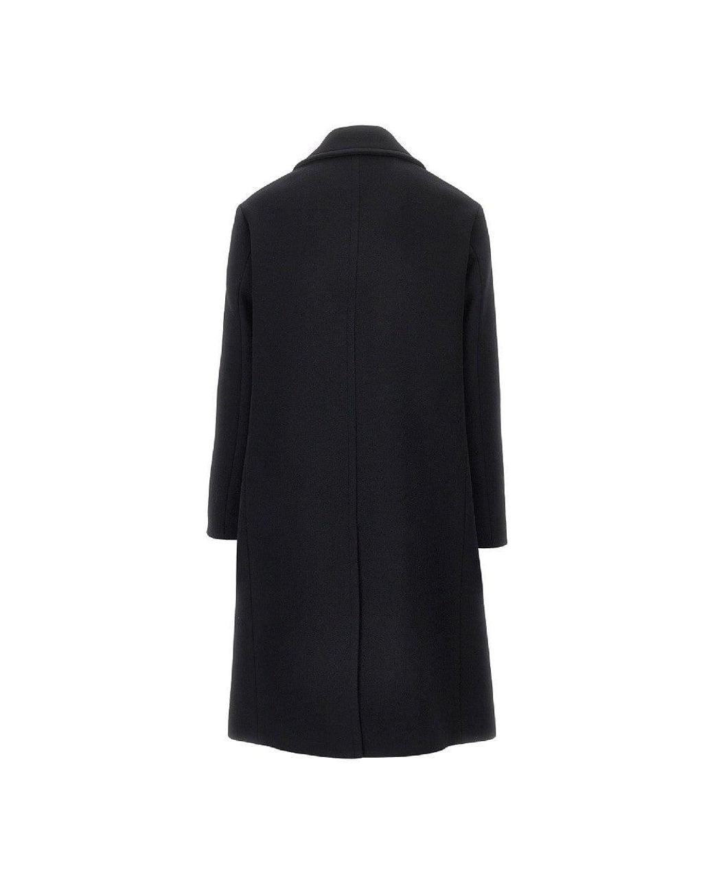 Fendi Black Wool And Angora Double-Breasted Coat for men