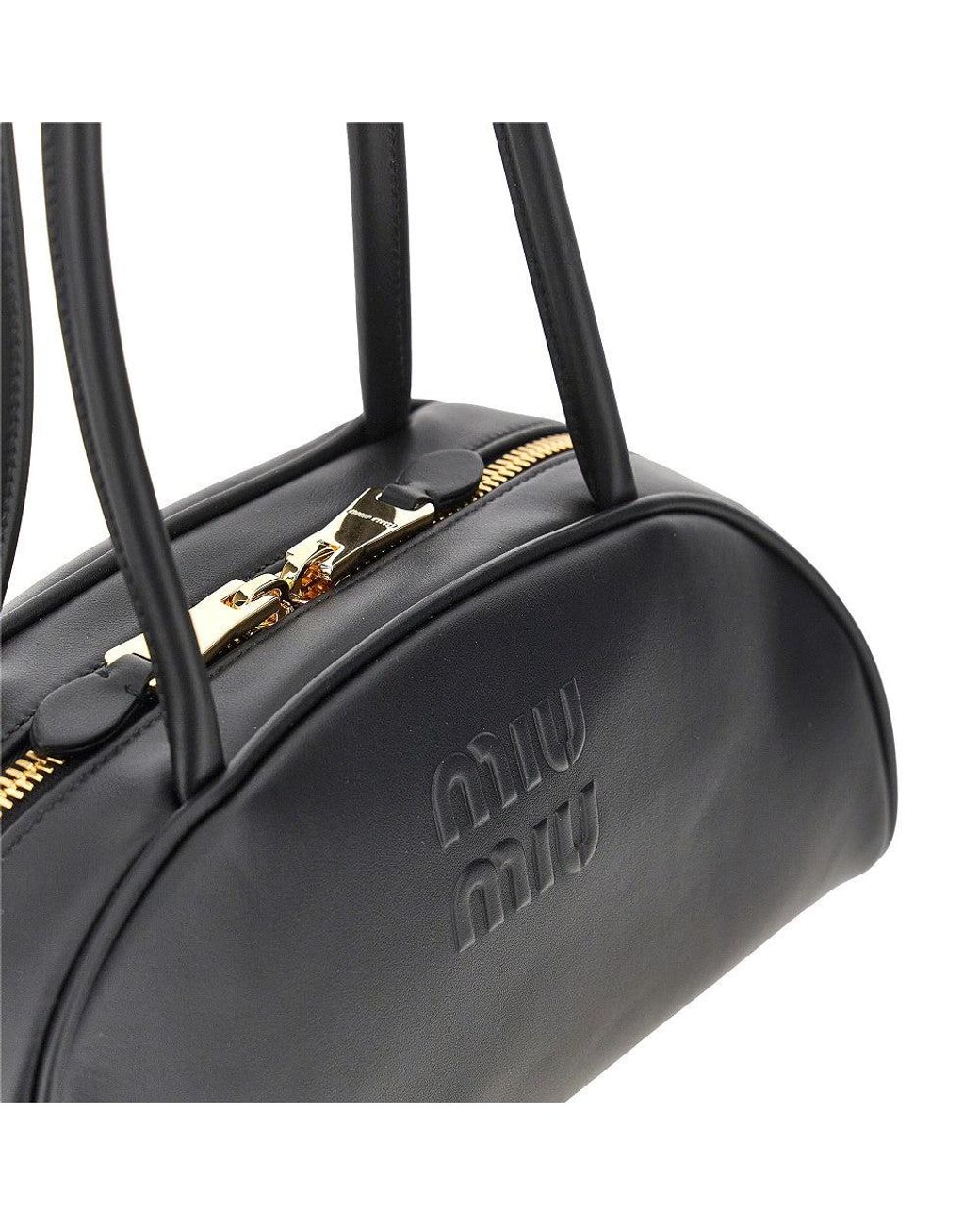 Miu Miu Black Leather Medium 'Beau' Bag