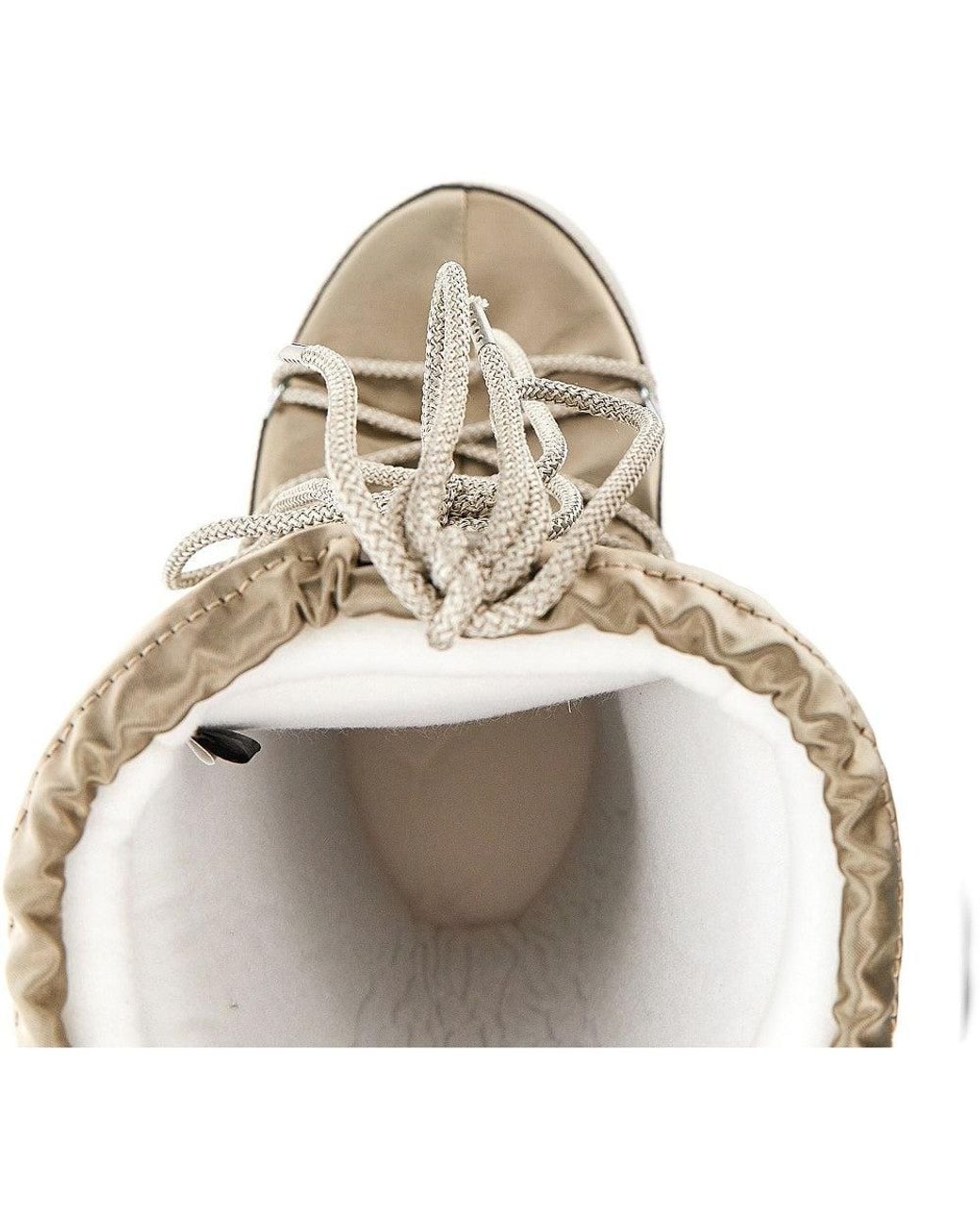 Moon Boot Natural 'Icon Glance' Nylon Boots