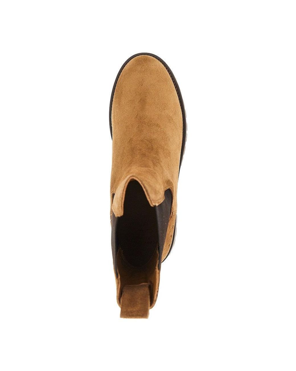 COPENHAGEN Brown Suede Leather Chelsea Boots for men