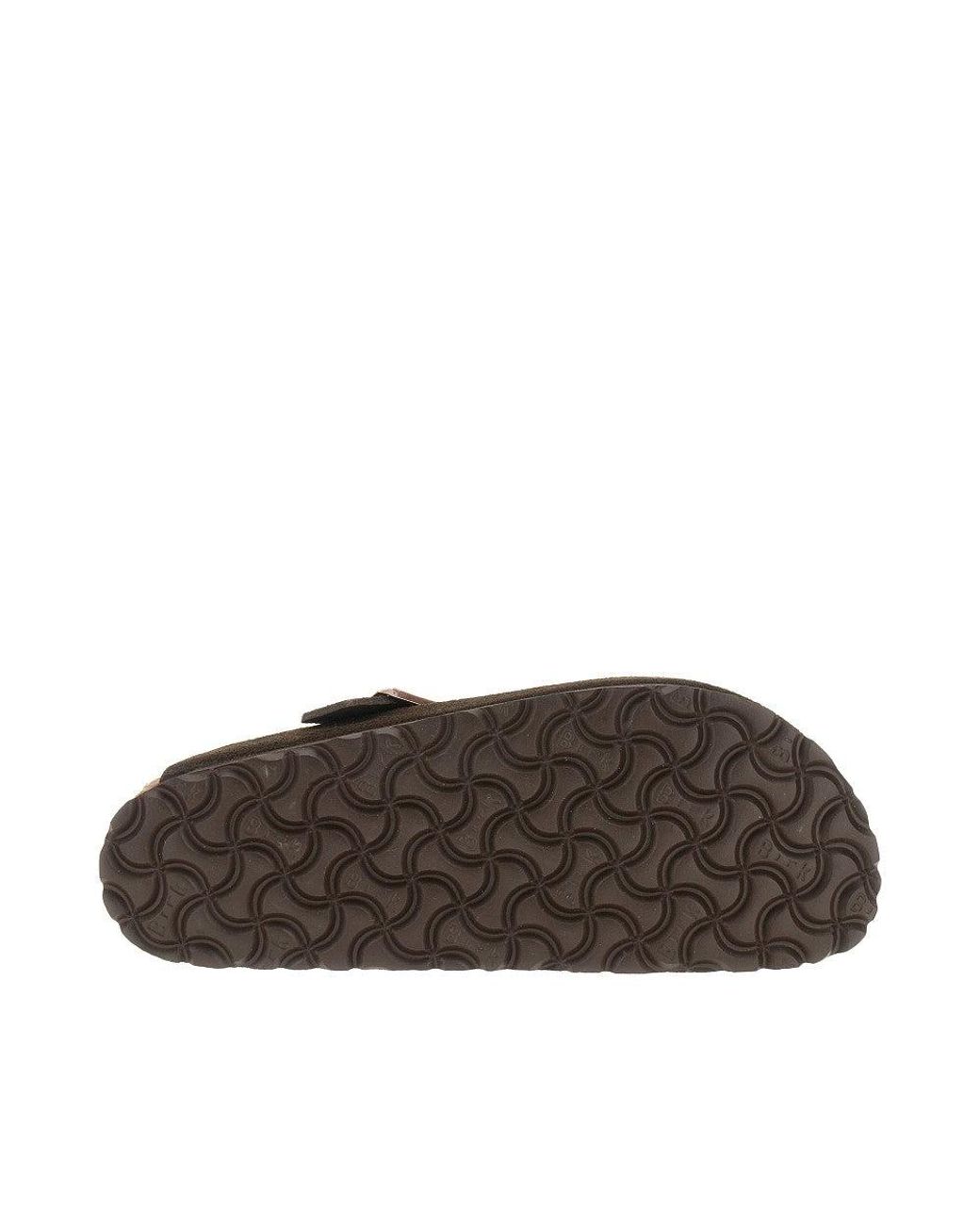 Birkenstock Brown 'Boston' Suede Leather Sabot for men