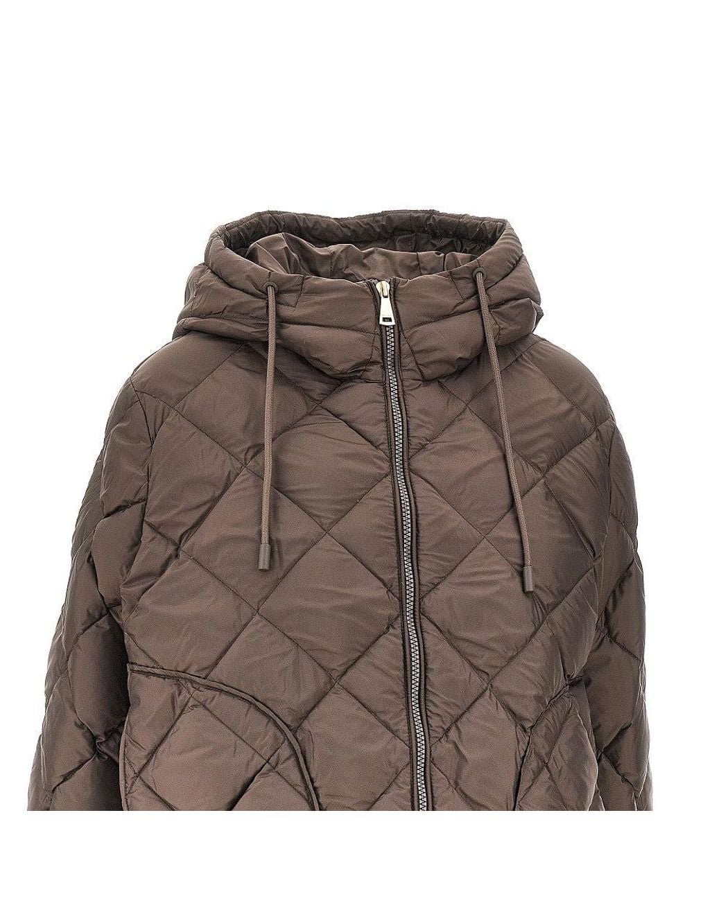 Weekend by Maxmara Brown Anti-Drop Fabric Down Jacket