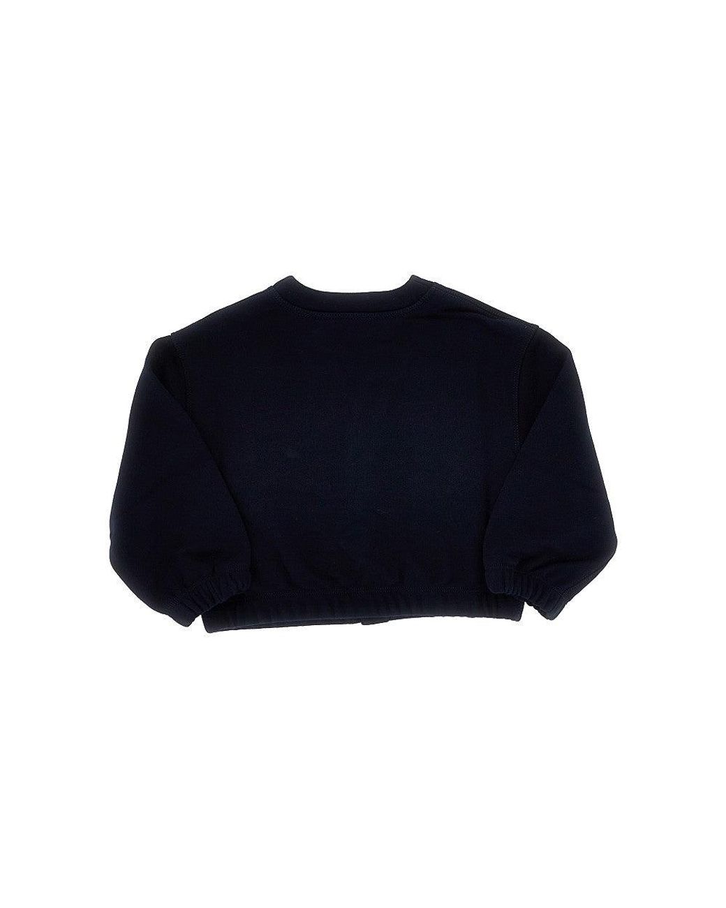 Gucci Blue Cotton Cardigan With Web Detail Kids for men