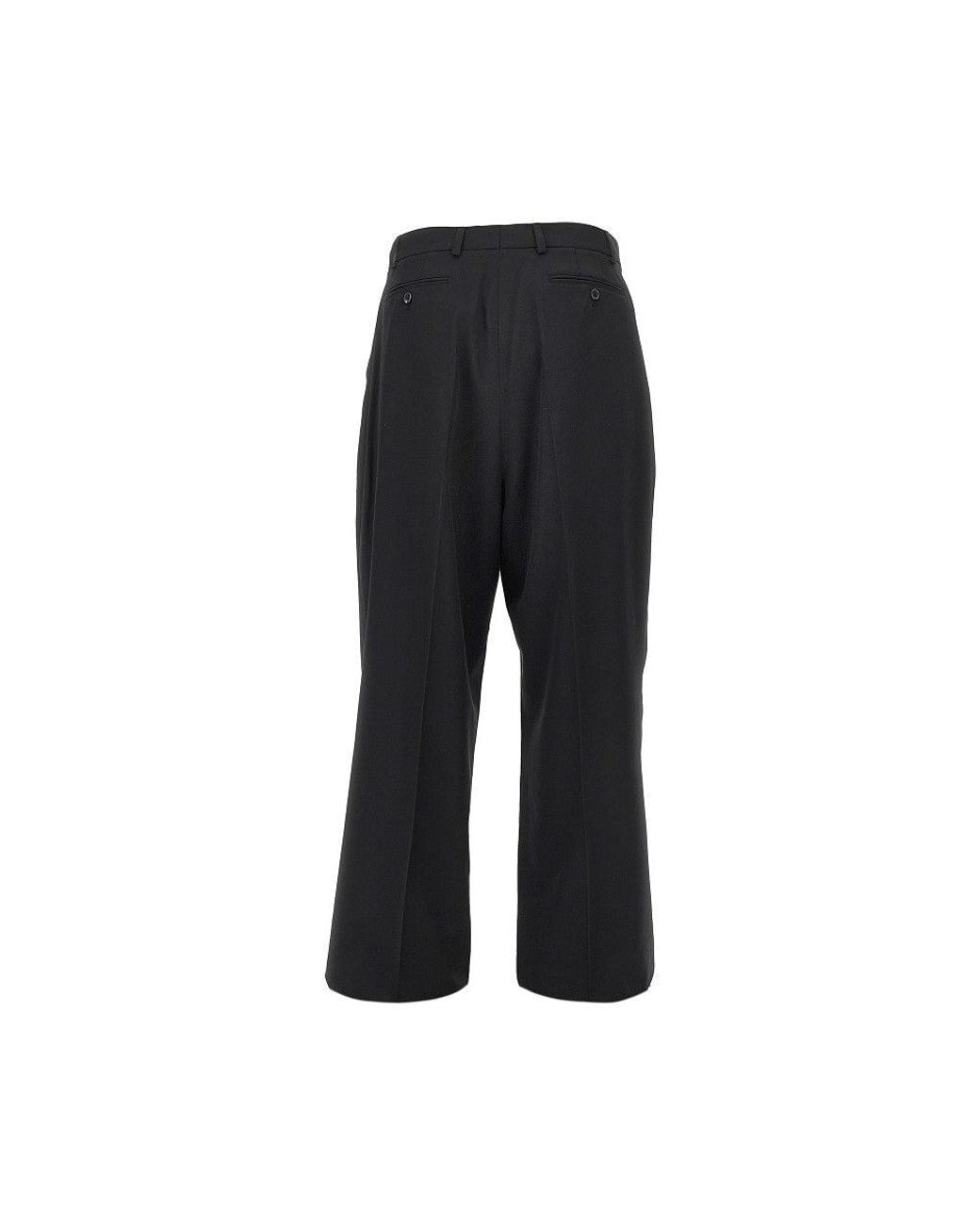 Cmmn Swdn Black 'Midas' Wool Twill Pants for men