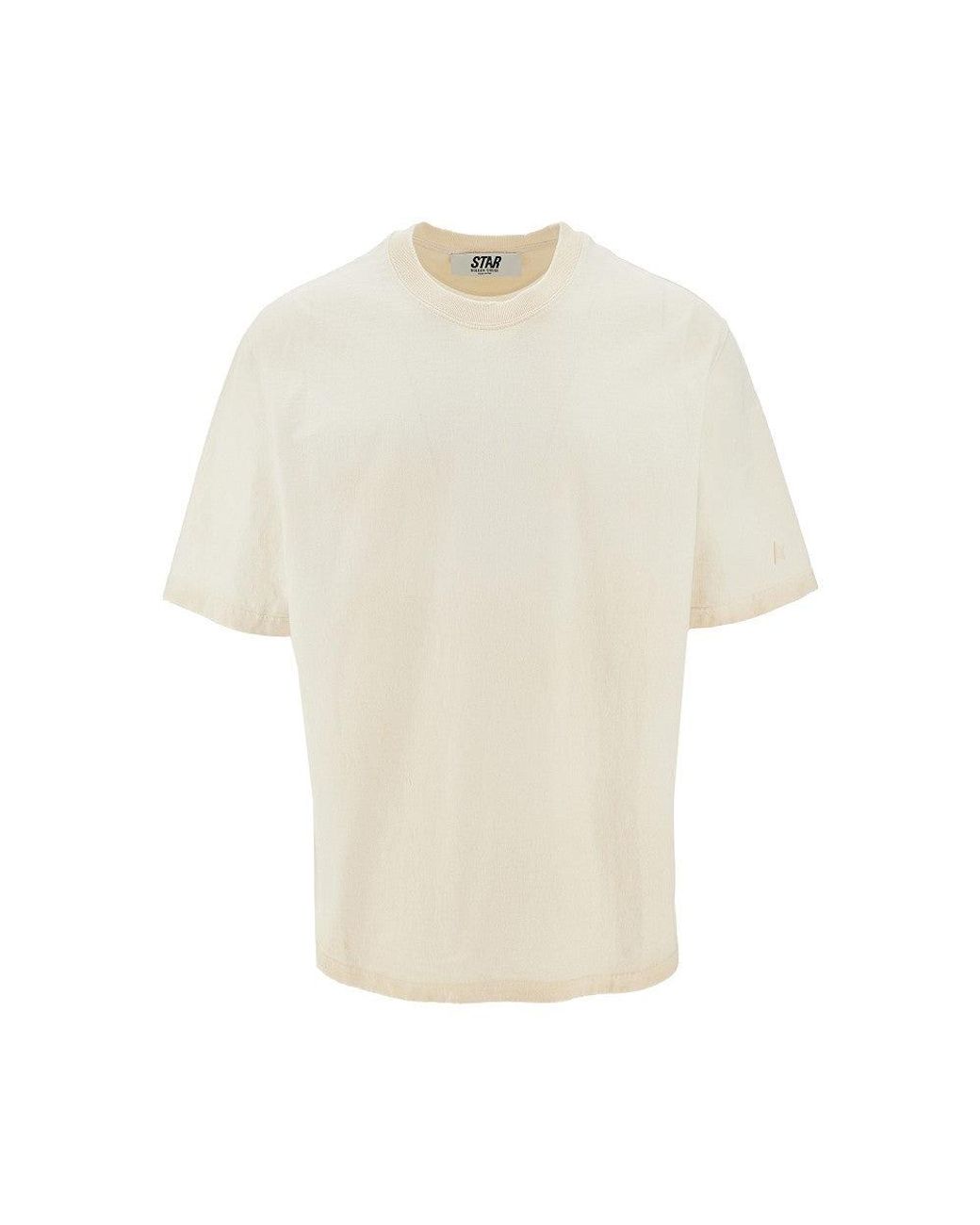 Golden Goose Deluxe Brand Natural Vintage Effect Relaxed Fit T-Shirt for men