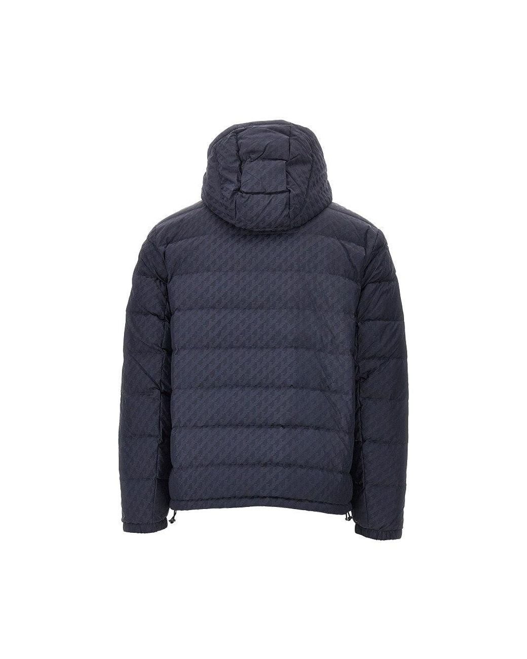 Emporio Armani Blue Reversible Nylon Down Jacket for men