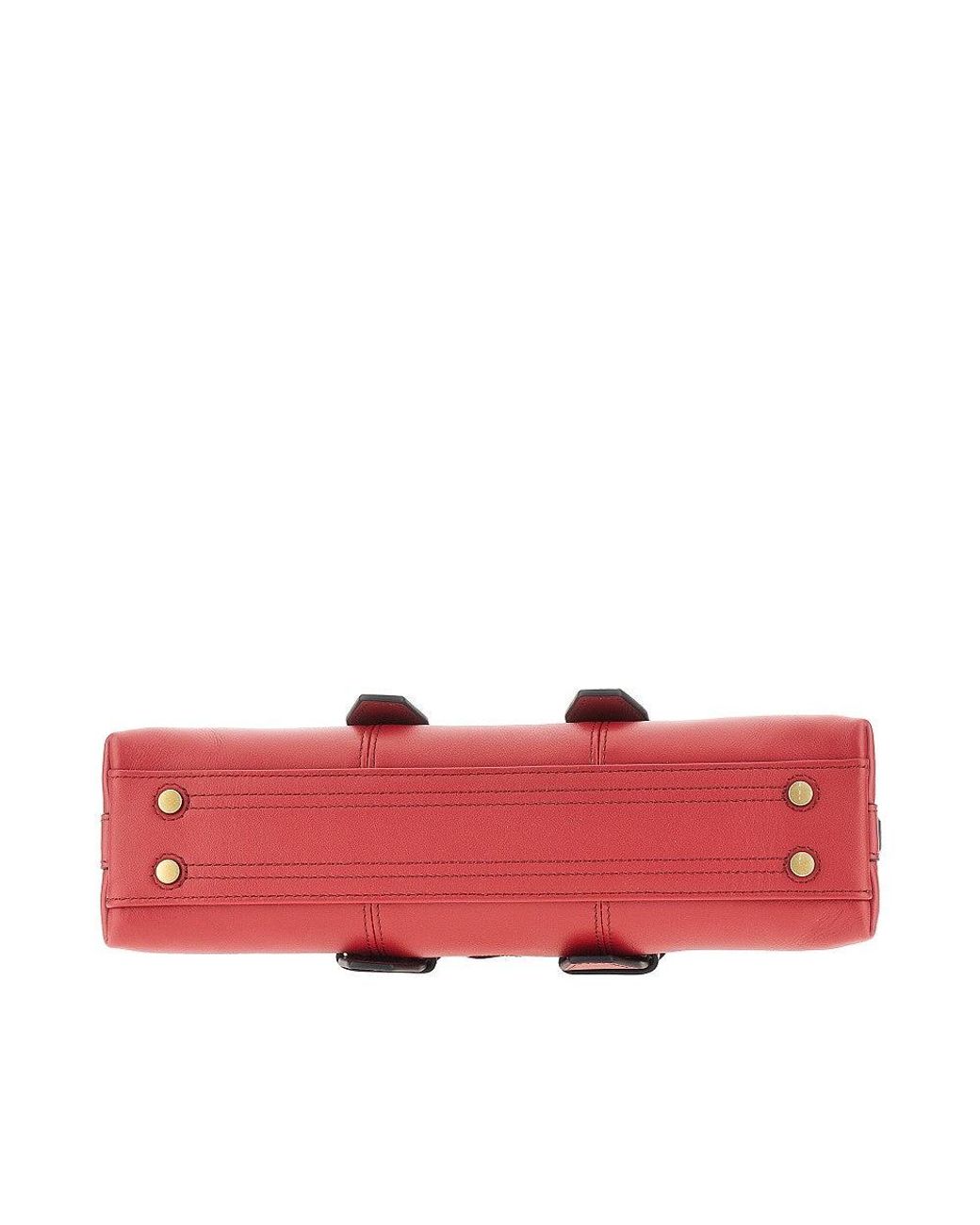 Pinko Red Leather Small 'Escape Bag' Bag