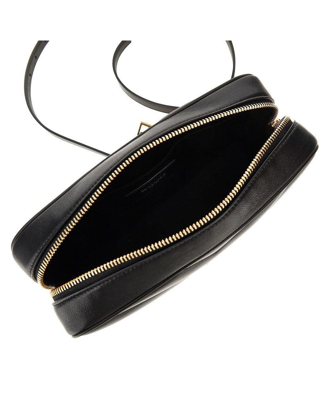 Saint Laurent Black 'Loulou' Matelassé Nappa Leather Camera Bag