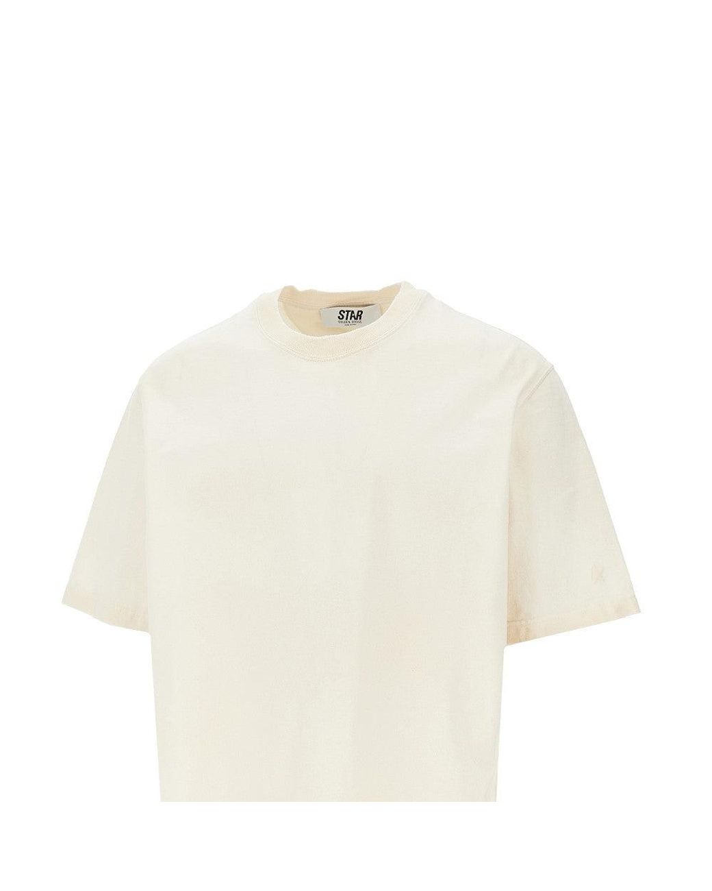 Golden Goose Deluxe Brand Natural Vintage Effect Relaxed Fit T-Shirt for men