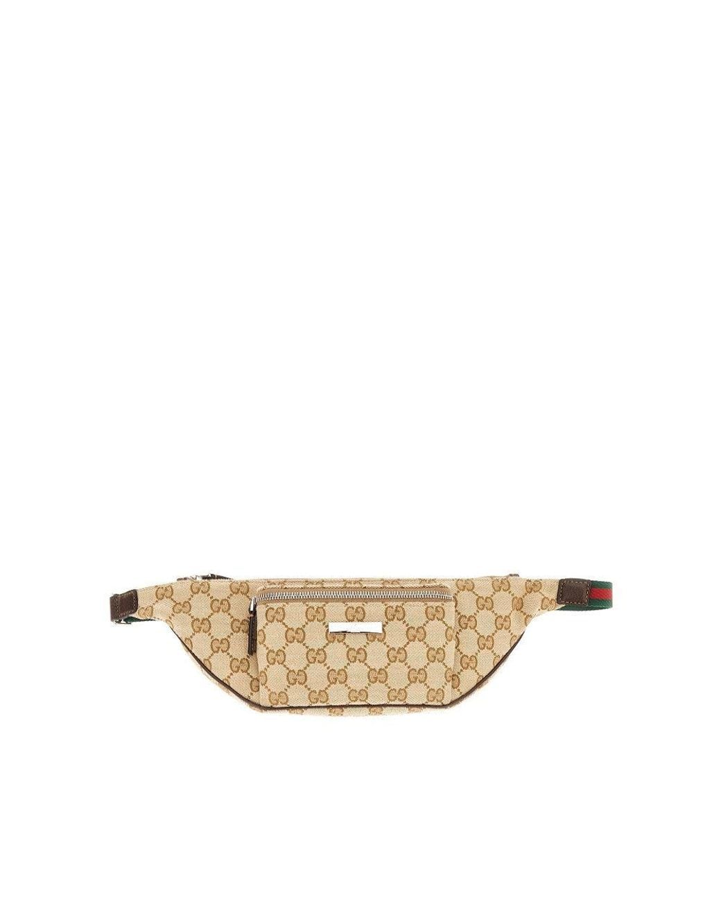 Gucci Natural Gg Canvas 'Flatpack' Beltbag for men