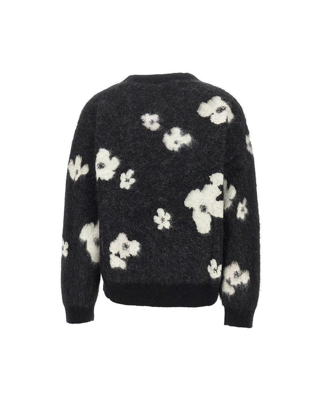 Cmmn Swdn Black 'Justus' Jacquard Knit Cardigan for men