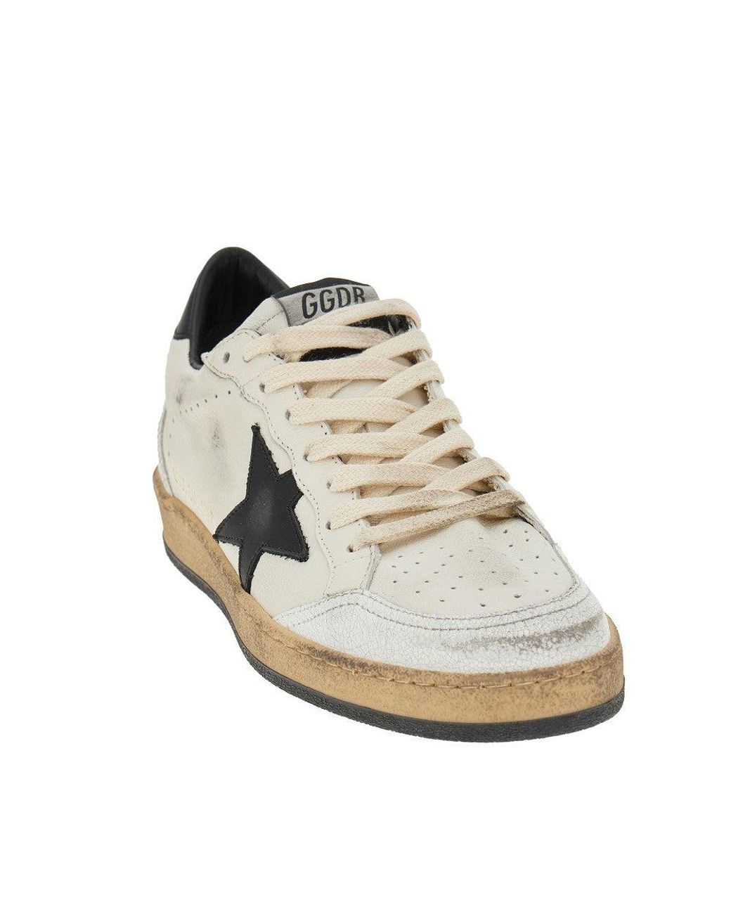 Golden Goose Deluxe Brand Brown 'Ballstar' Leather Sneakers for men