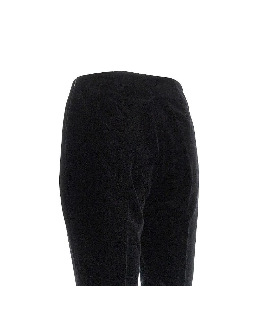 Rohe Black Velvet Cigarette Pants