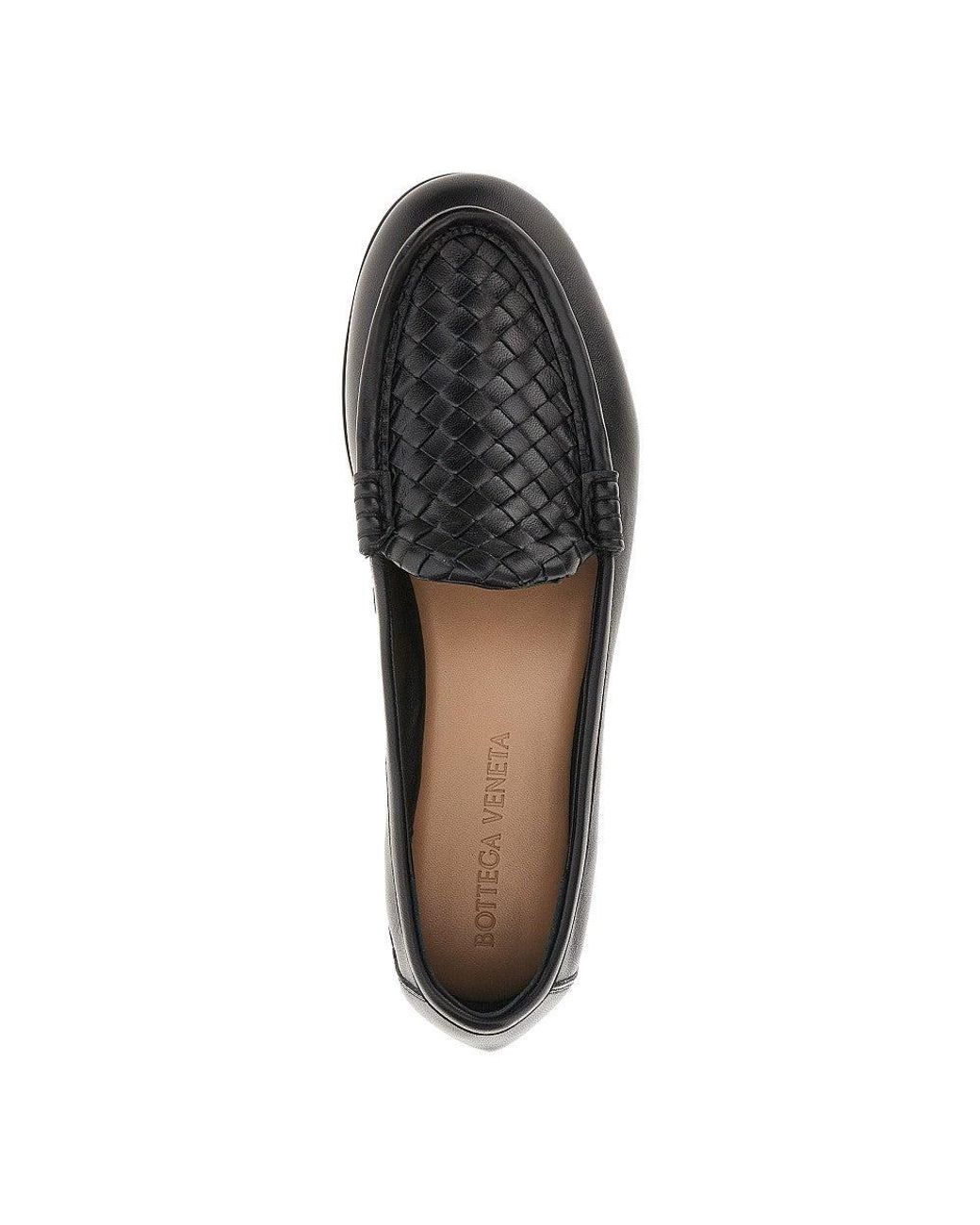 Bottega Veneta Black 'Silenzio' Nappa Leather Loafers