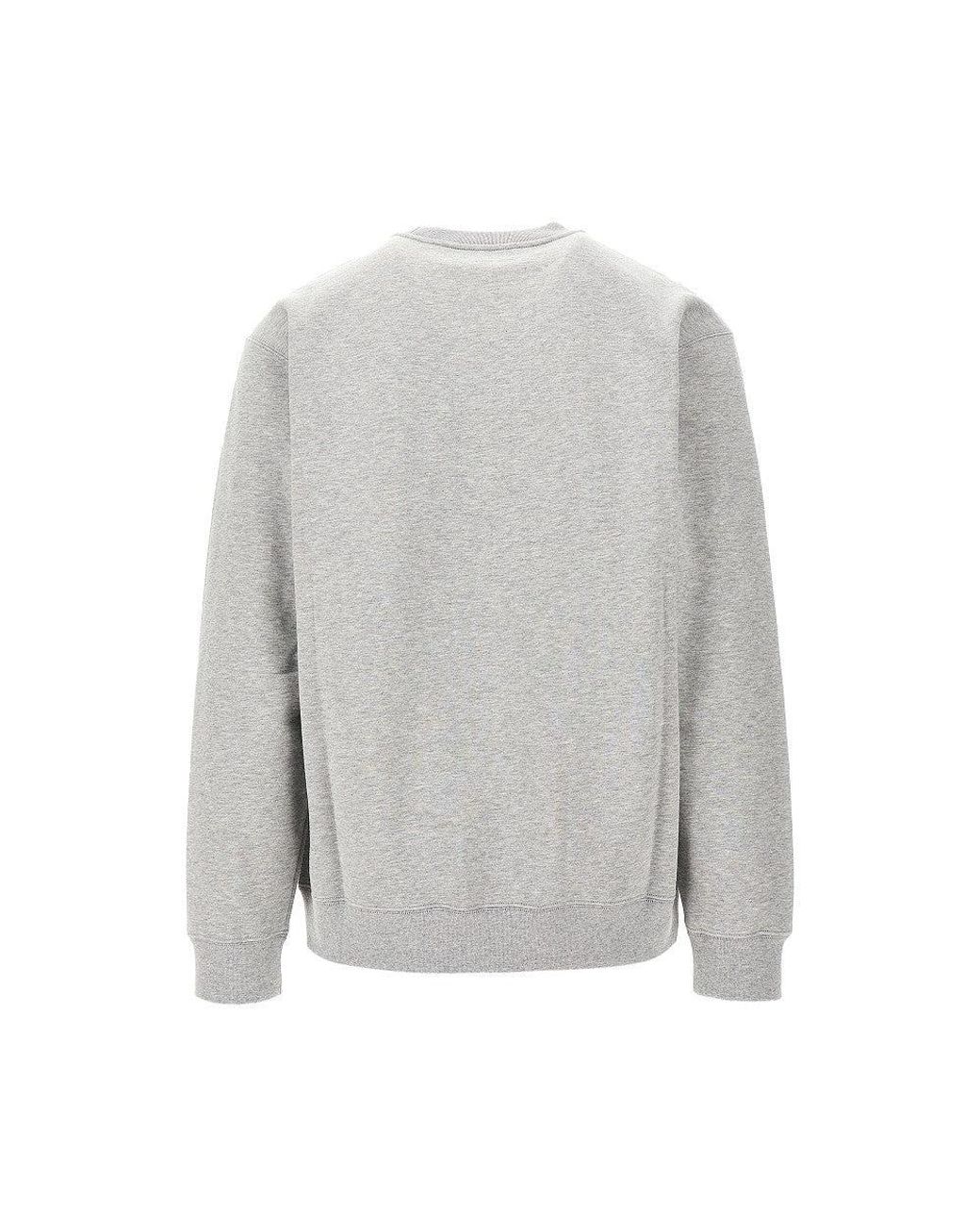 Gucci Gray Printed And Embroidered Sweatshirt for men