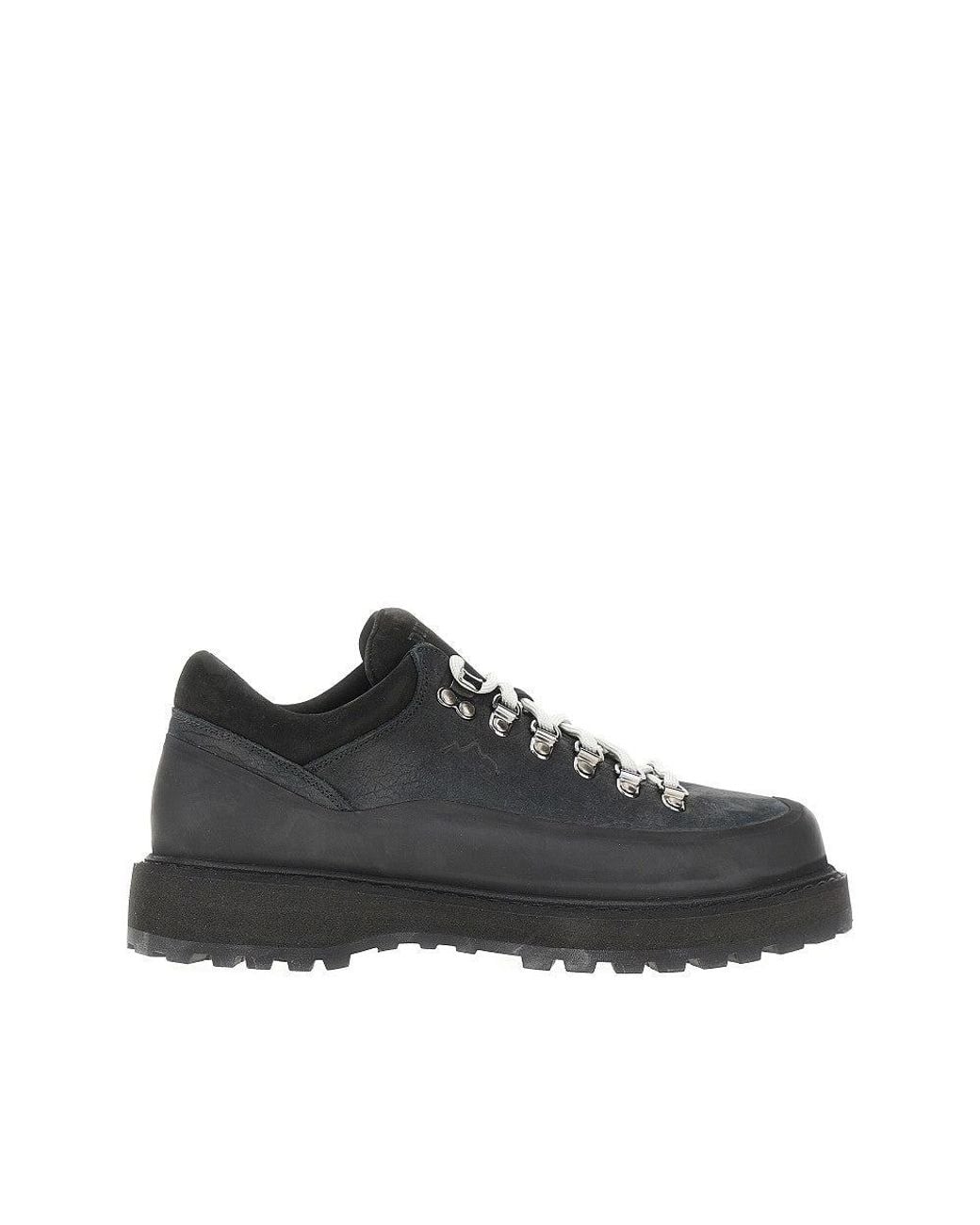 Diemme Black Leather And Rubber 'Cornaro' Sneakers for men