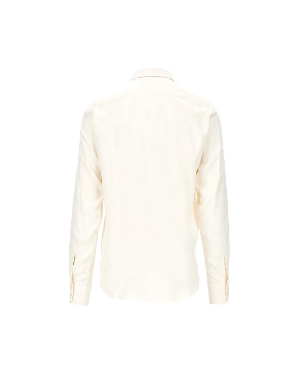 MARSĒM White Viscose Twill Shirt for men