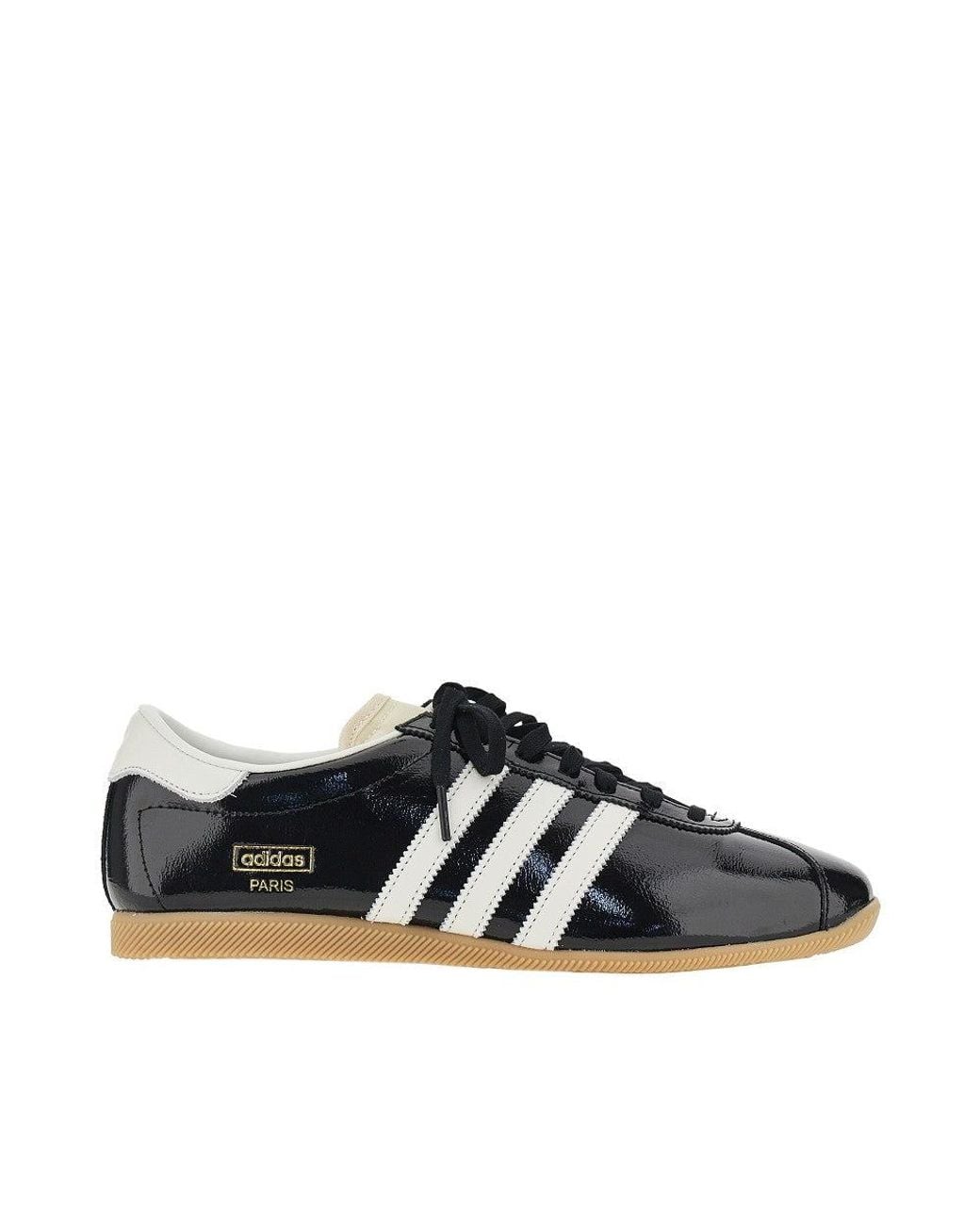 Adidas Originals Black 'Paris' Patent Leather Sneakers 8 for men