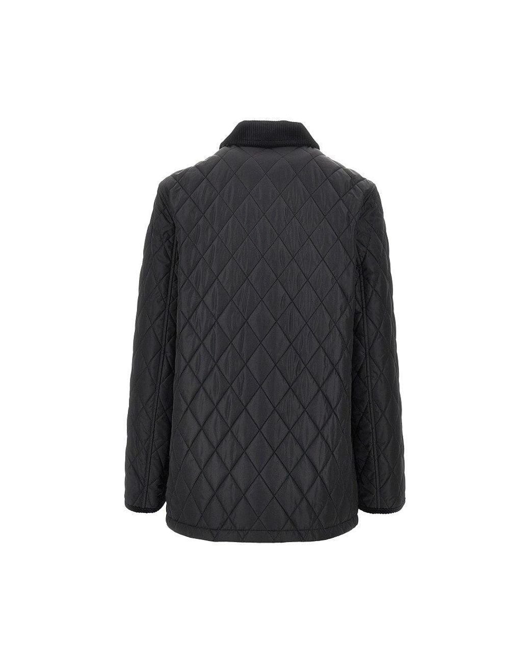 Burberry Black Quilted Nylon Country Jacket