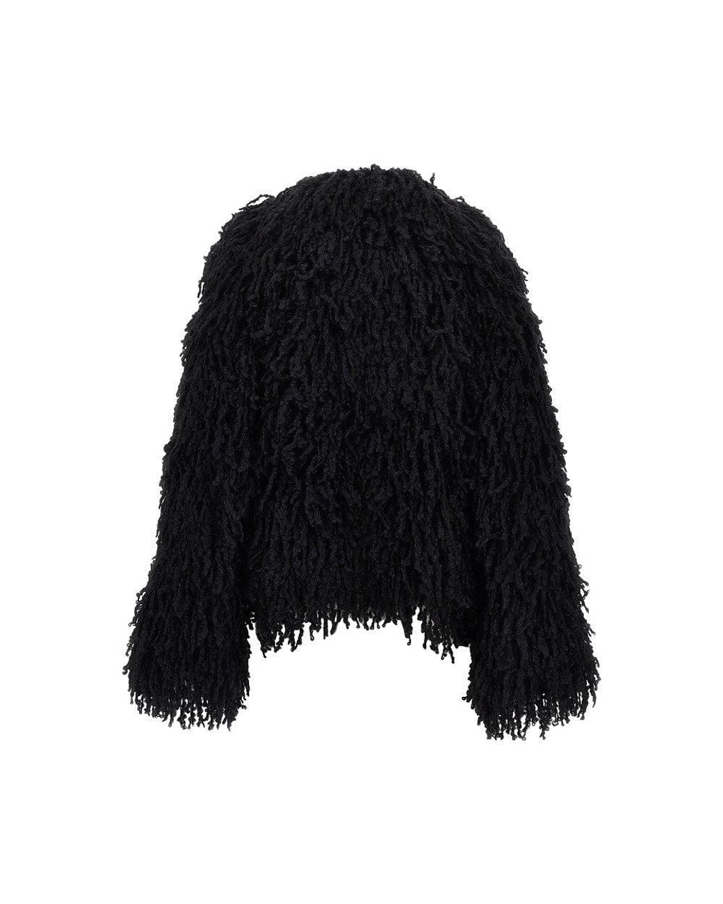 Fendi Black Knitted Fur Jacket