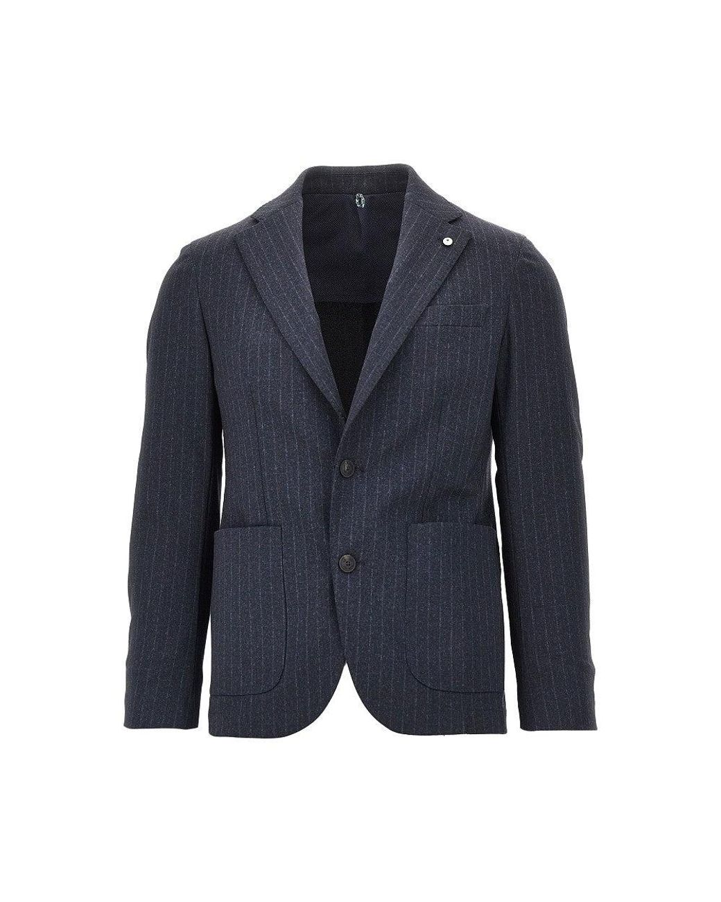 L.b.m. 1911 Blue L. B.M. 1911 Active Uniform Single-Breasted Jacket for men